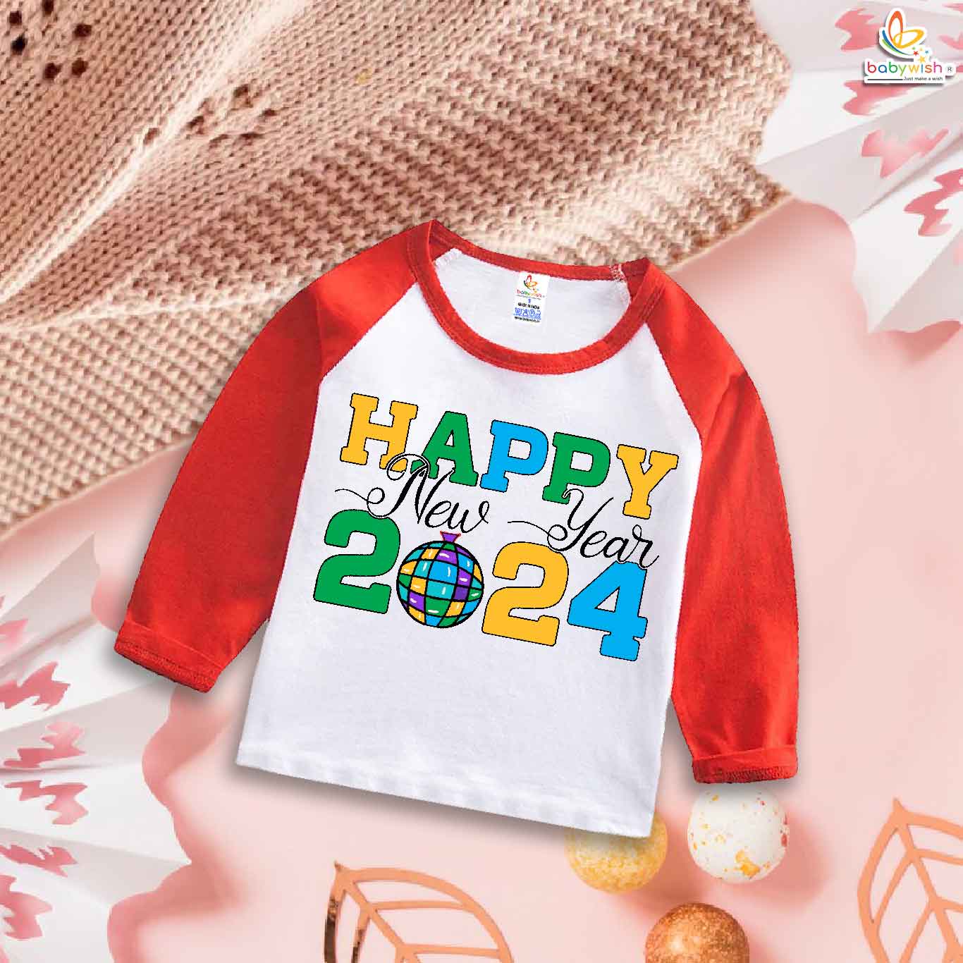 Babywish New Year Full Sleeve T-shirt My First New Year T-shirt Happy New Year 2024
