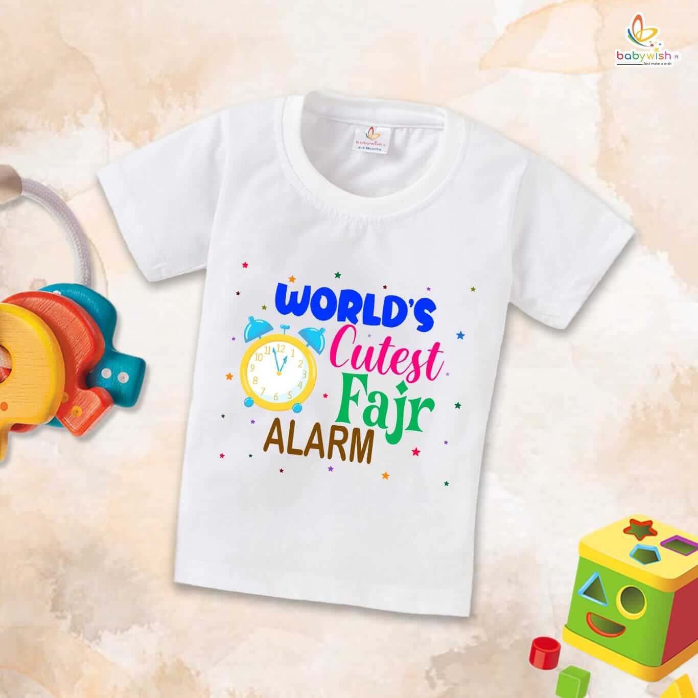 Eid T-shirt for Kids Unisex Ramadan Topwear Outfit Printed Half Sleeve Unisex Tshirt for Boy n Girl