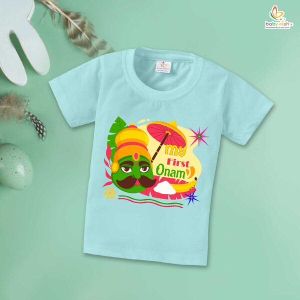 Babywish Onam Festivals Boys and Girls T-Shirt  Onam T-Shirts Half Sleeve - Image 2