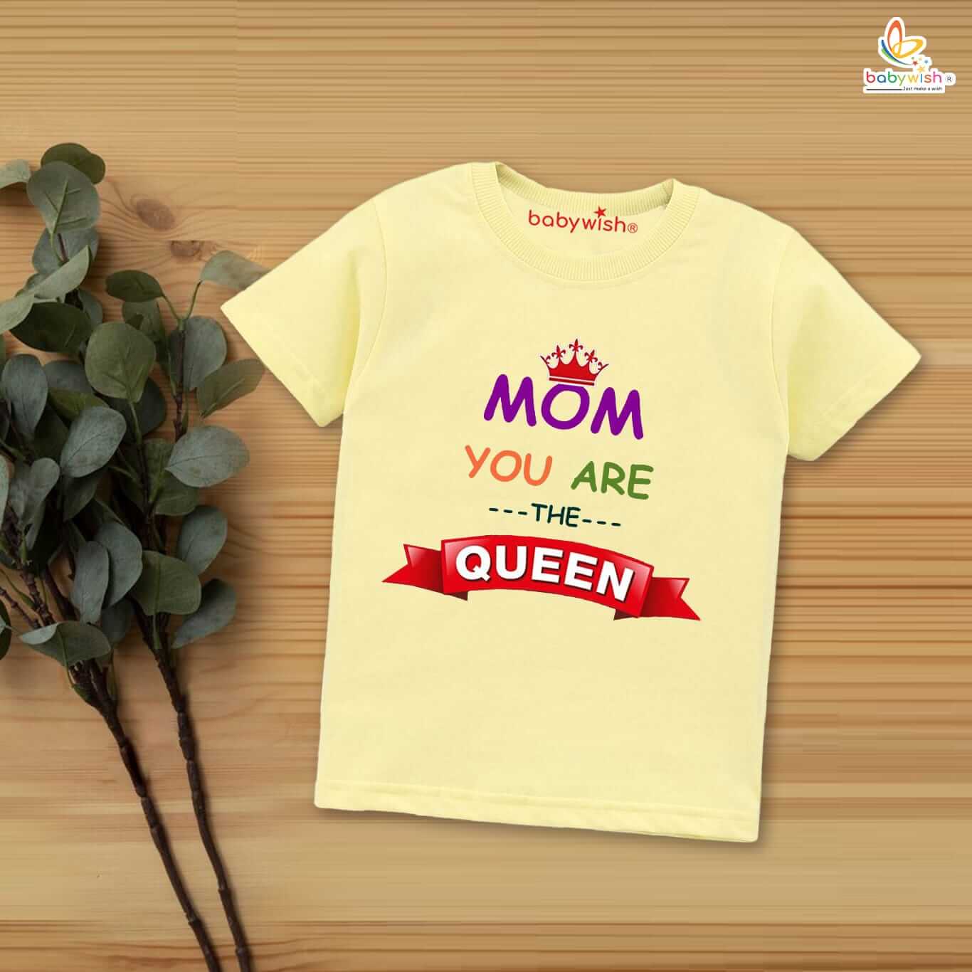 Mother's Day Special T-Shirt for Boy’s and Girl’s Half Sleeve Topwear for Unisex Kids