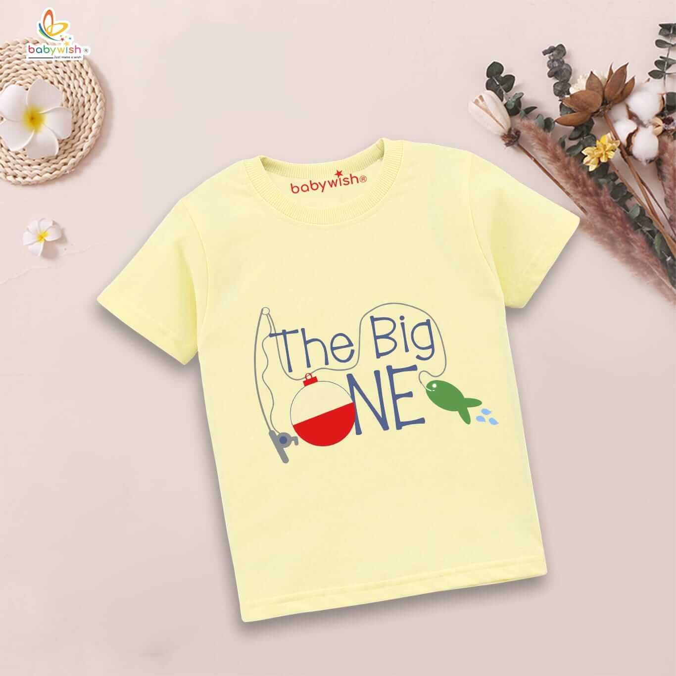 Mother’s Day Special T-Shirt for Kids | One Year Birthday Unisex Half Sleeve Round Neck Tee for Boys & Girls | Cute Printed Topwear Gift Outfit for Babies & Toddlers
