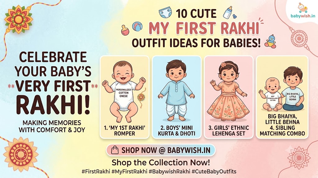 10 Cute My First Rakhi Outfit Ideas for Babies