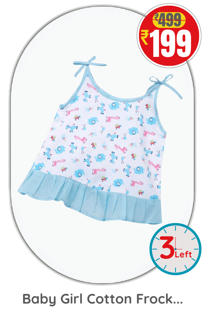 Baby Girl Cotton Frock Sleeveless