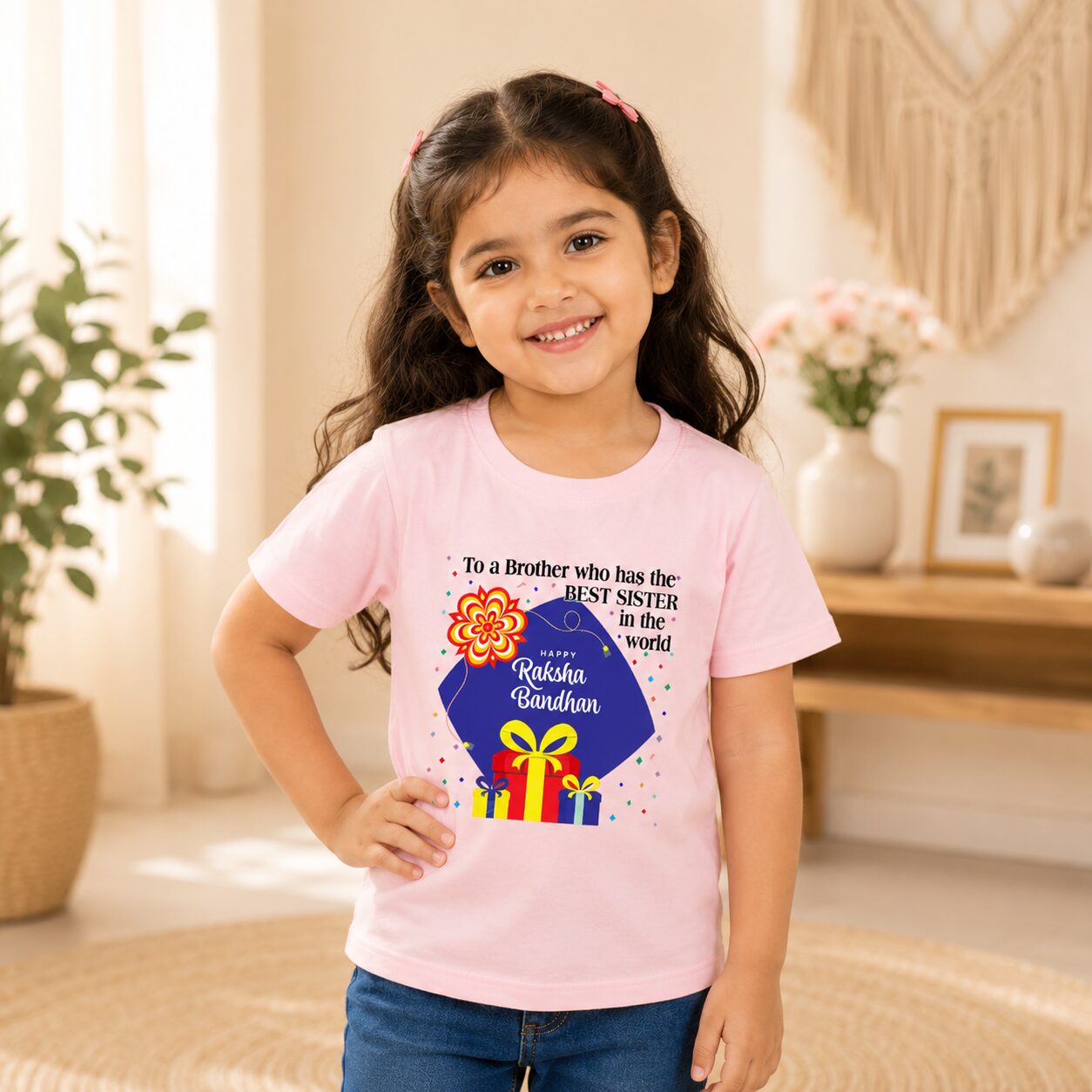Best Sister Raksha Bandhan Kids T Shirt by Babywish