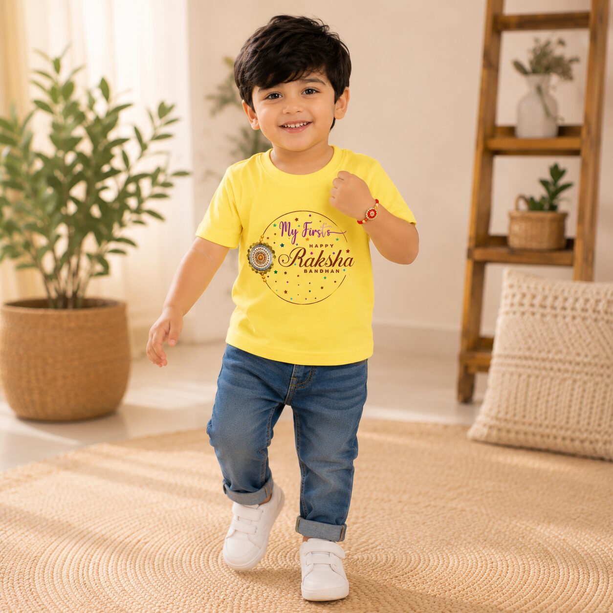My First Raksha Bandhan Kids T Shirt Soft Cotton Baby Festival Outfit