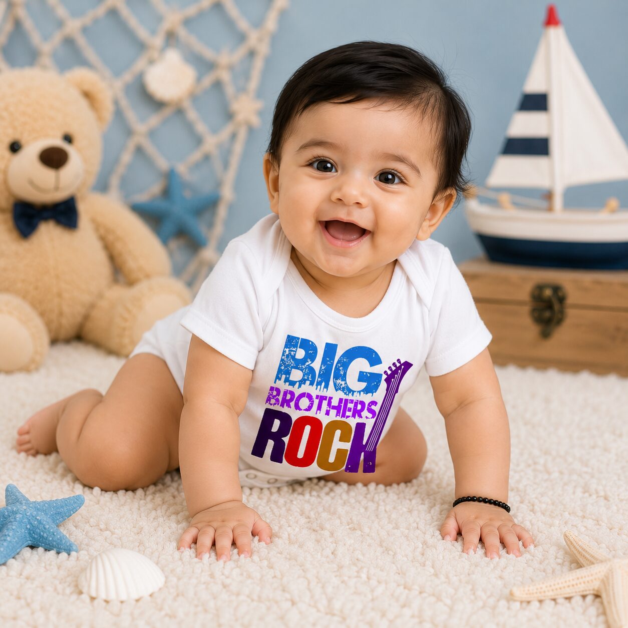 Rakshabandhan Romper for Baby Boys & Girls | Brother Sister Matching Outfit | Cute Rakhi Onesie Dress | Newborn & Infant Rakhi Gift Clothing | Festival Wear for Raksha Bandhan – Babywish