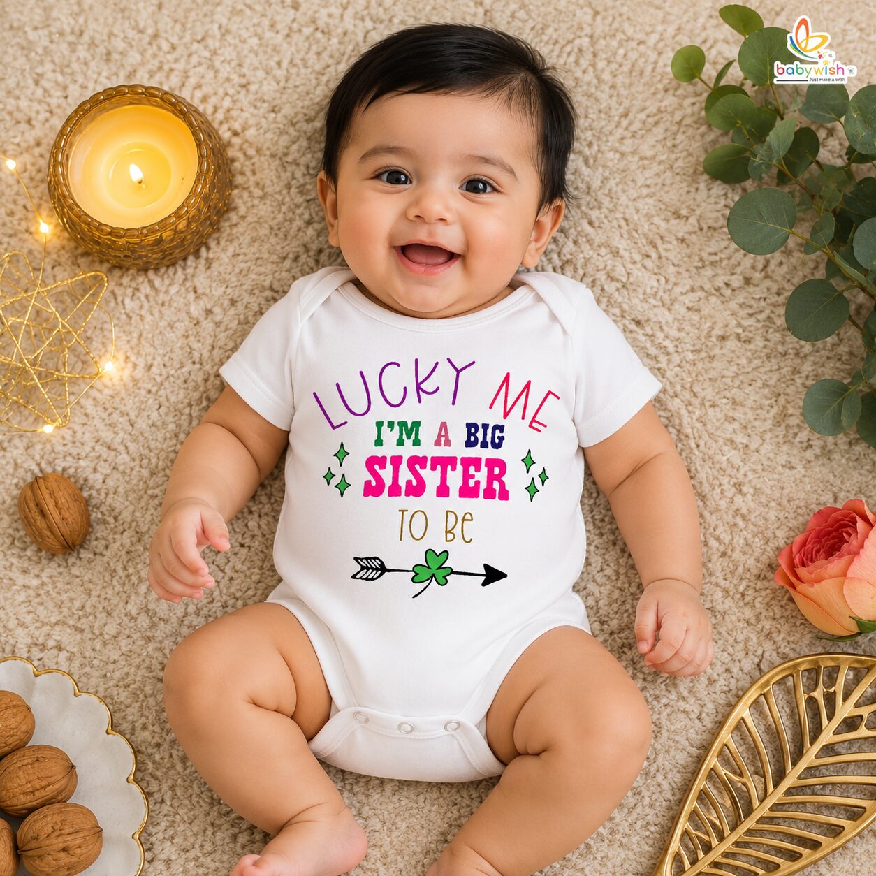 Rakshabandhan RoRakshabandhan Romper for Baby Boys & Girls | Brother Sister Matching Outfit | Cute Rakhi Onesie Dress | Newborn & Infant Rakhi Gift Clothing | Festival Wear for Raksha Bandhan – Babywish