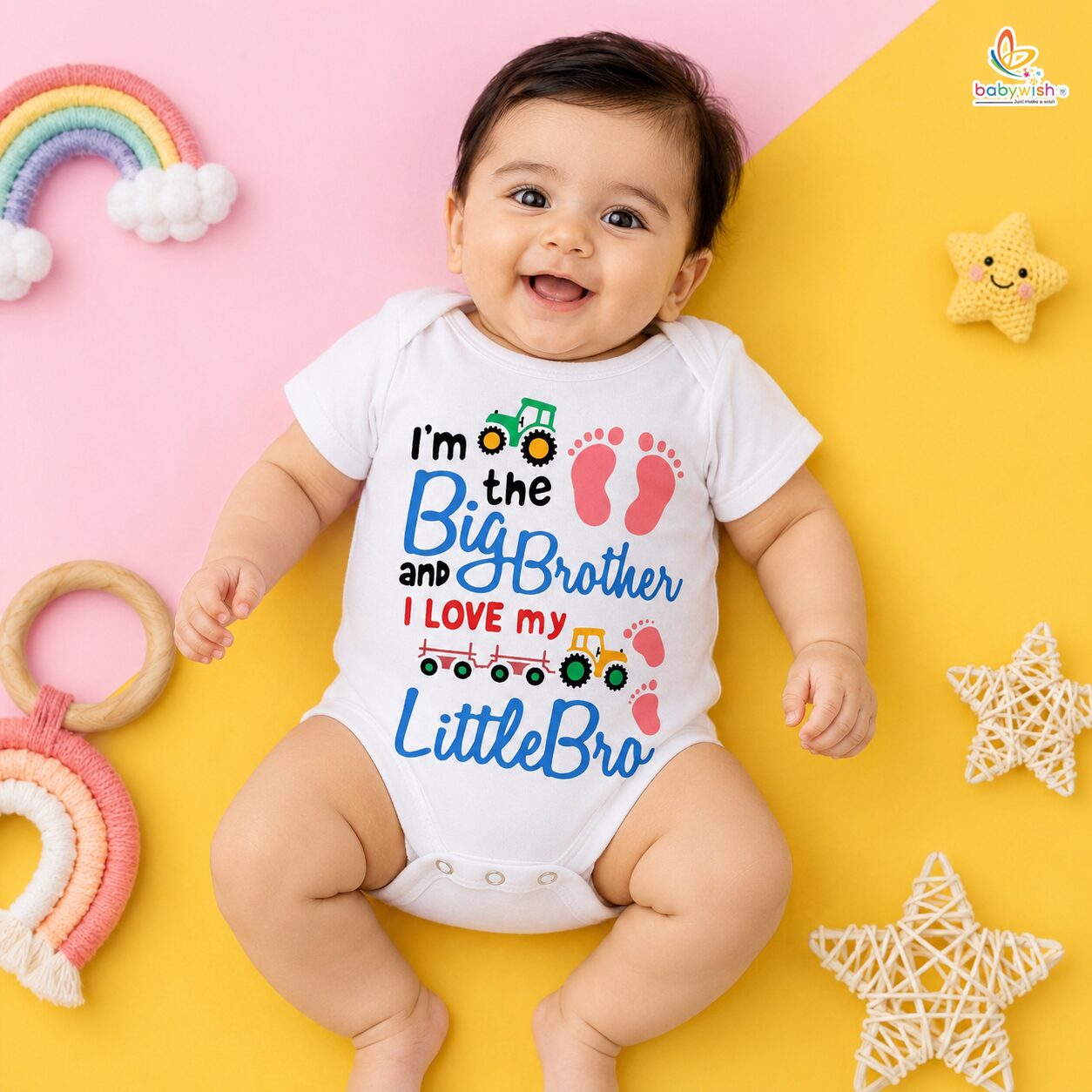 Rakshabandhan Romper for Baby Boys & Girls | Brother Sister Matching Outfit | Cute Rakhi Onesie Dress | Newborn & Infant Rakhi Gift Clothing | Festival Wear for Raksha Bandhan – Babywish