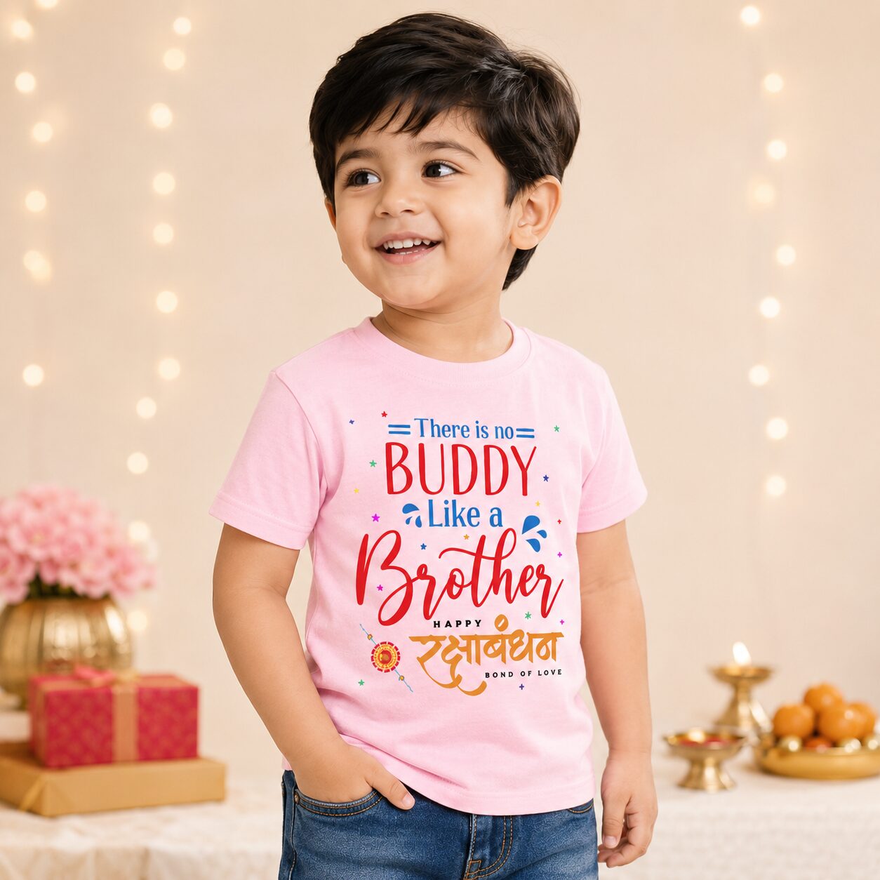 There Is No Buddy Like A Brother Rakhi Kids T Shirt