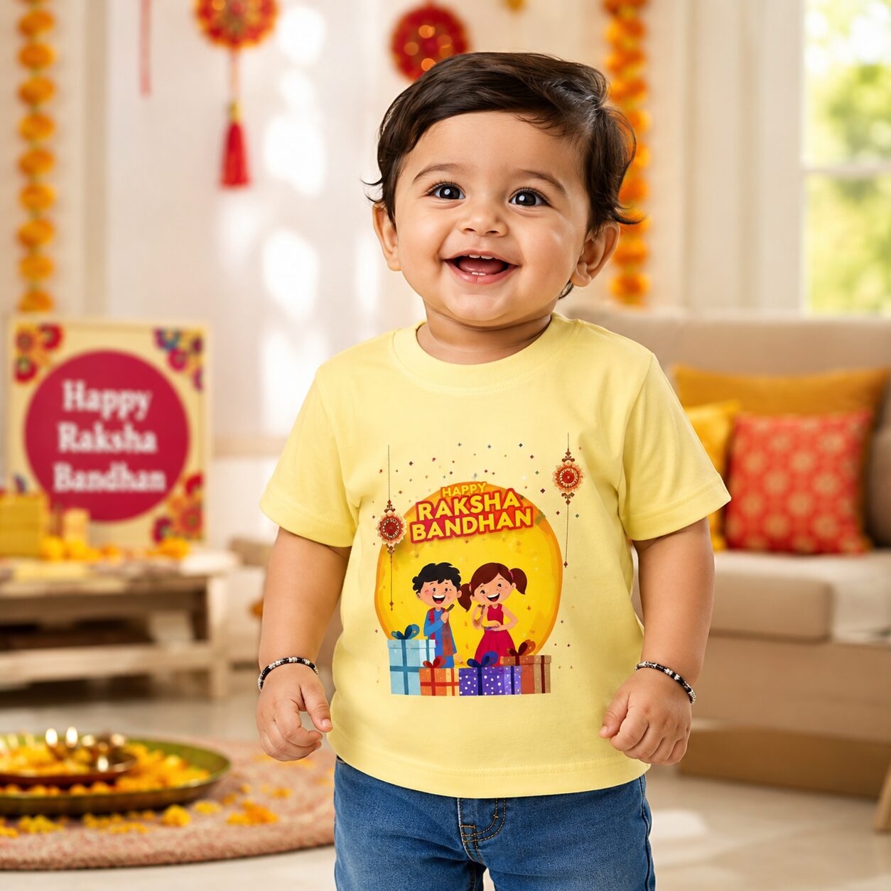 Raksha Bandhan Brother Sister Kids T-Shirt