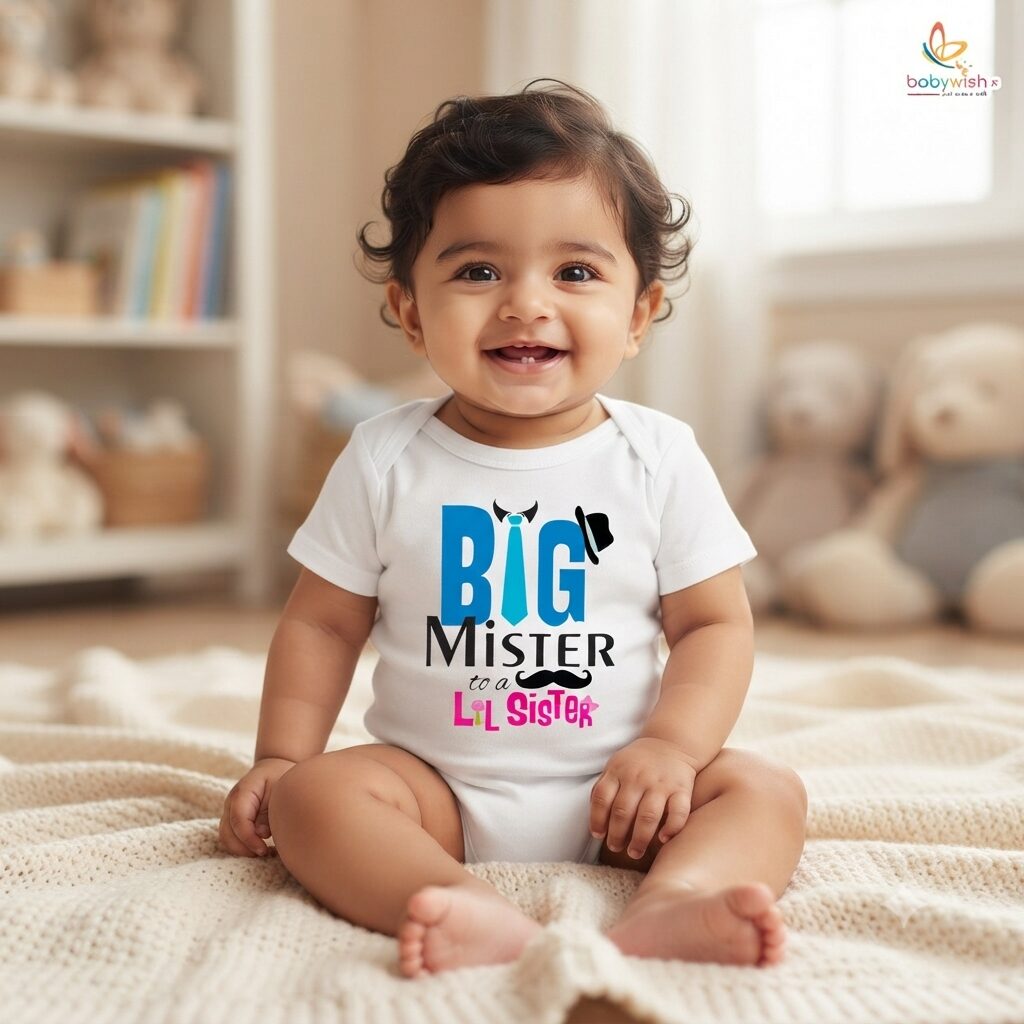 Rakshabandhan Romper for Baby Boys & Girls | Brother Sister Matching Outfit | Cute Rakhi Onesie Dress | Newborn & Infant Rakhi Gift Clothing | Festival Wear for Raksha Bandhan – Babywish