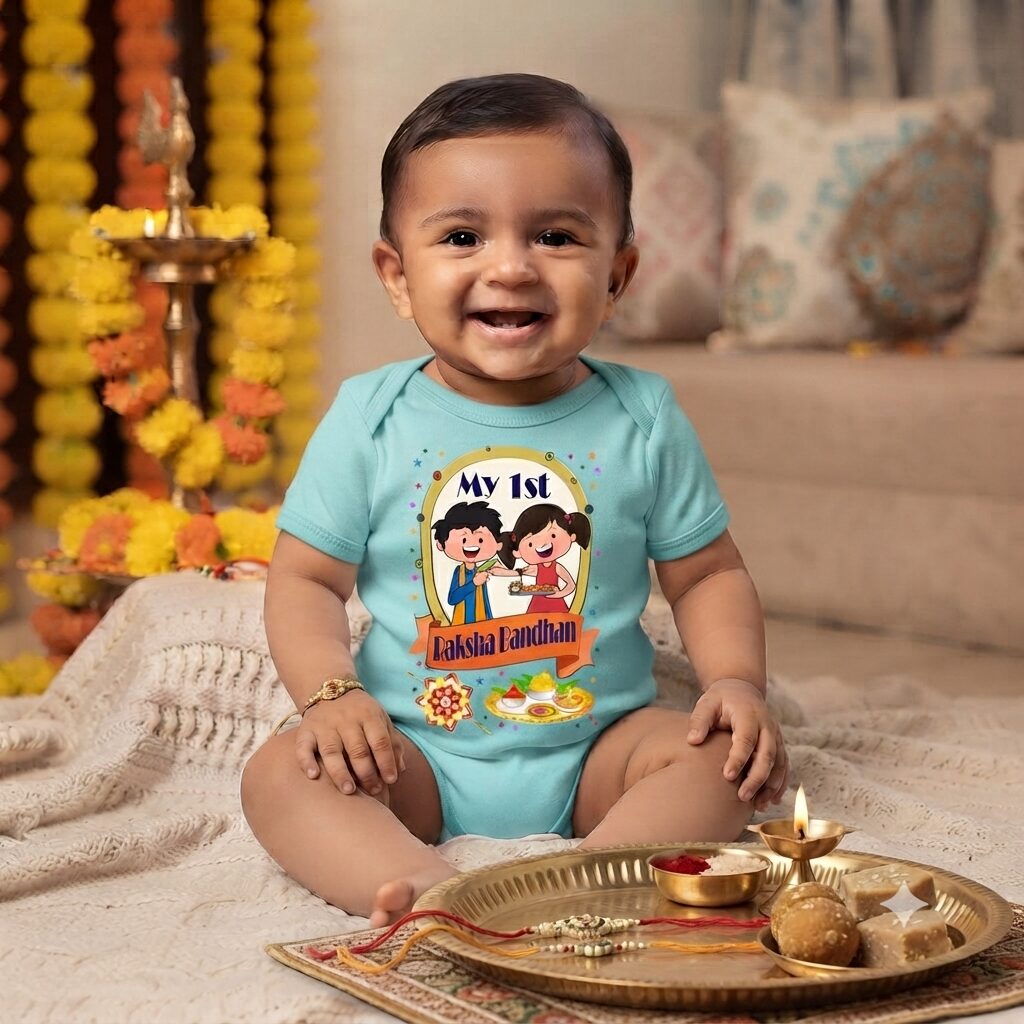 my first raksha bandhan romper