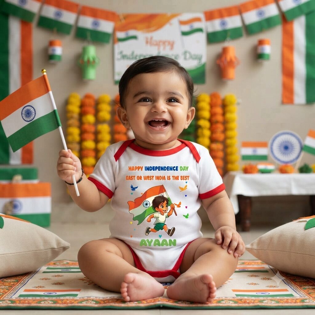Independence Day Baby Romper
