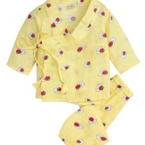 Organic muslin jhabla baby two-piece set for 0–12 months by Babywish