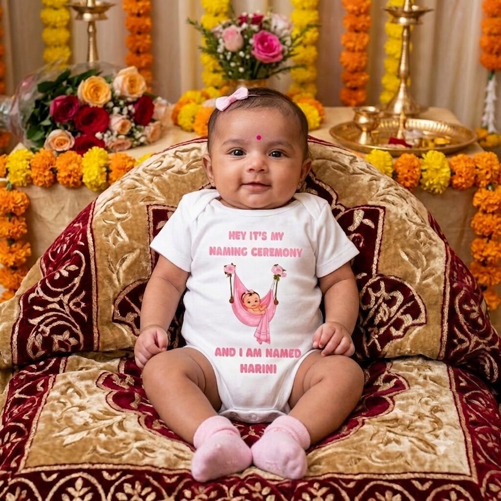 Baby Naming Ceremony Romper