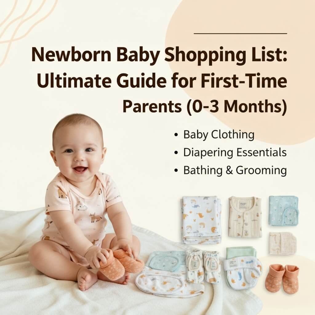 The Ultimate Newborn Baby Shopping List: A Guide for First-Time Parents (0-3 Months)