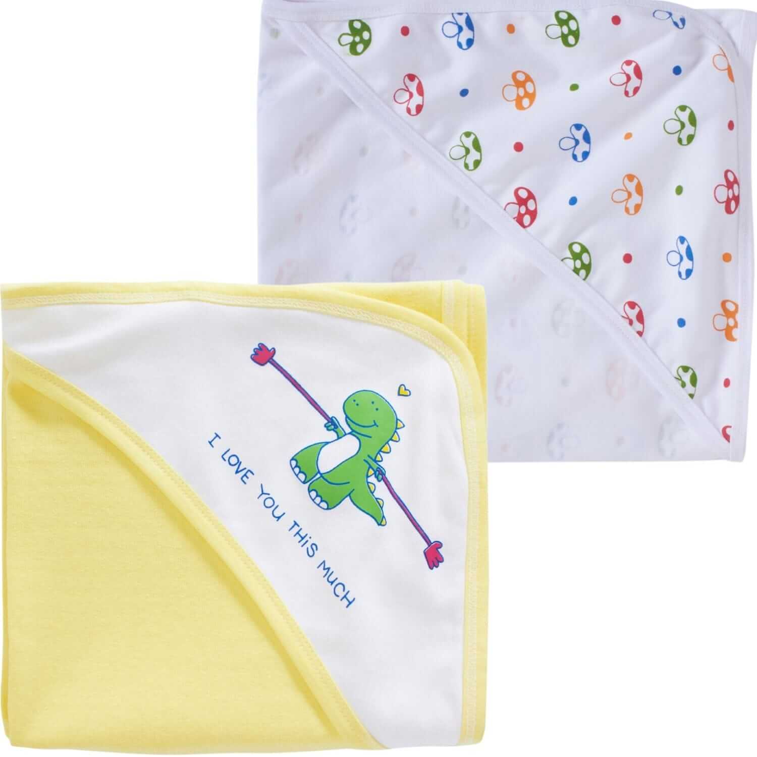 Baby Hooded Towels for Newborn – Combo Multicolor Bath Towels for Boys & Girls, Soft and Absorbent Hooded Towels for Infants and Kids, Perfect Baby Bath Essentials