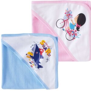 Baby Hooded Towels for Newborn – Combo Multicolor Bath Towels for Boys & Girls, Soft and Absorbent Infant & Kids Hooded Towels, Cozy Baby Bath Wraps