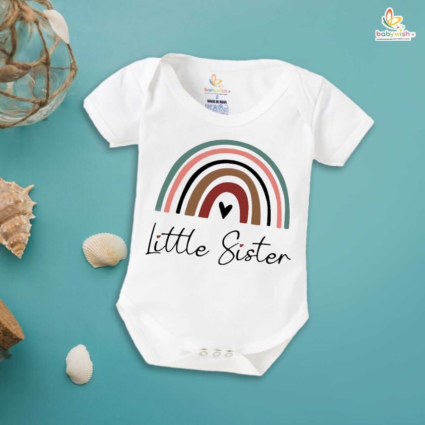 Adorable Rakshabandhan Romper for Kids, Brother Sister Matching Outfit, Cute Rakhi Gift Onesie, Soft Cotton Half Sleeve Dress for Boys and Girls Babywish