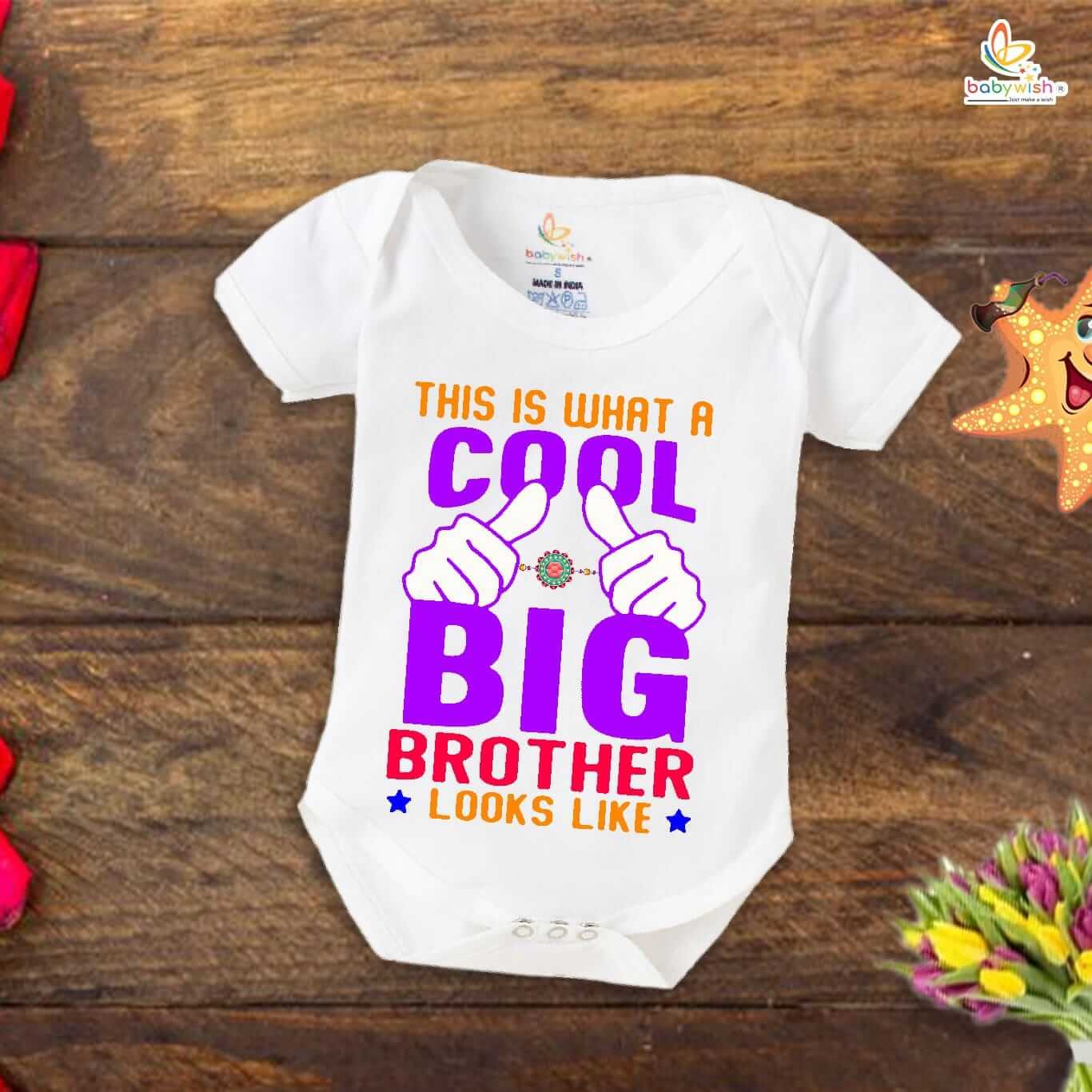 Adorable Rakshabandhan Romper for Kids, Brother Sister Matching Outfit, Cute Rakhi Gift Onesie, Soft Cotton Half Sleeve Dress for Boys and Girls Babywish