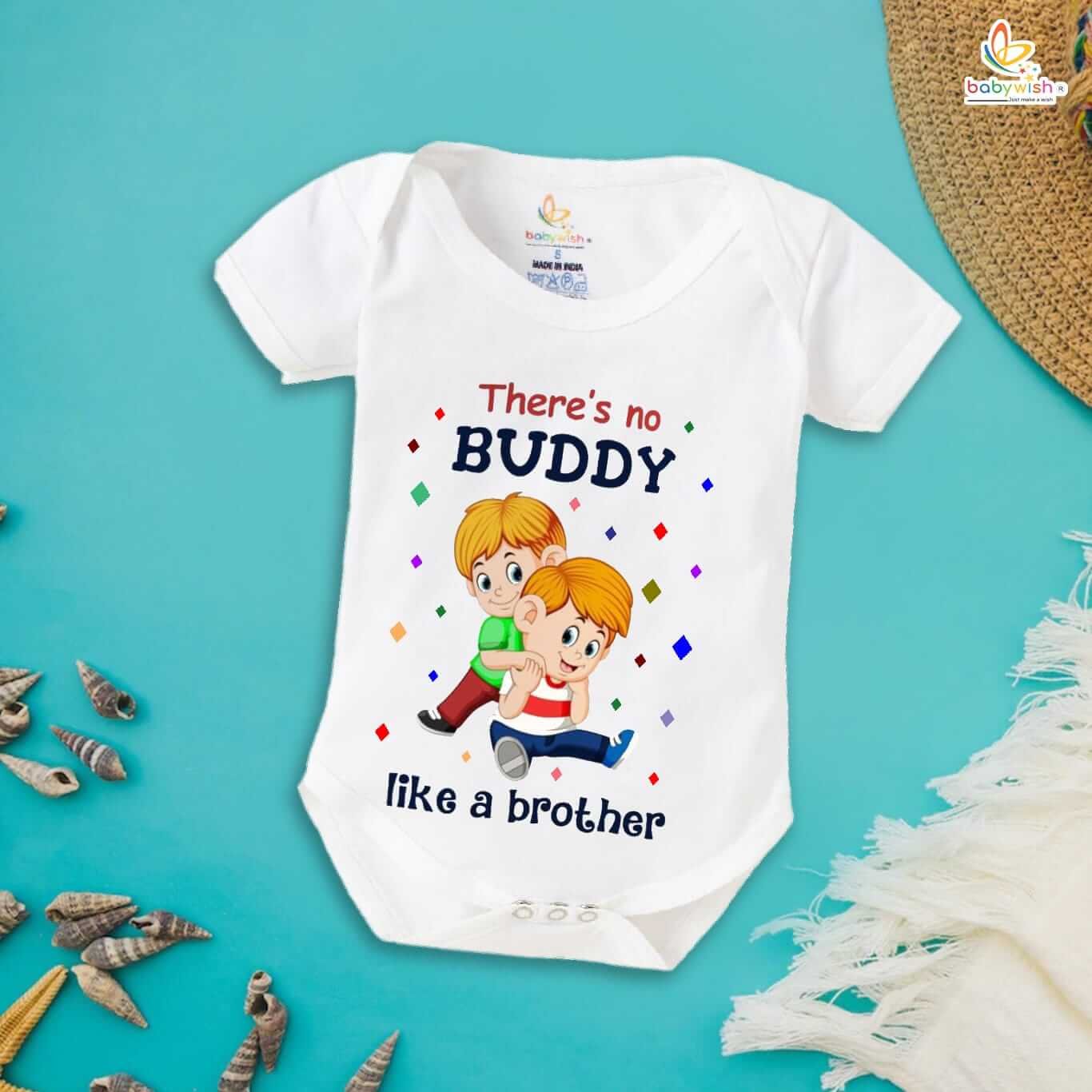 Adorable Rakshabandhan Romper for Kids, Brother Sister Matching Outfit, Soft Cotton Half Sleeve Dress, Cute Rakhi Gift Onesie for Boys and Girls Babywish