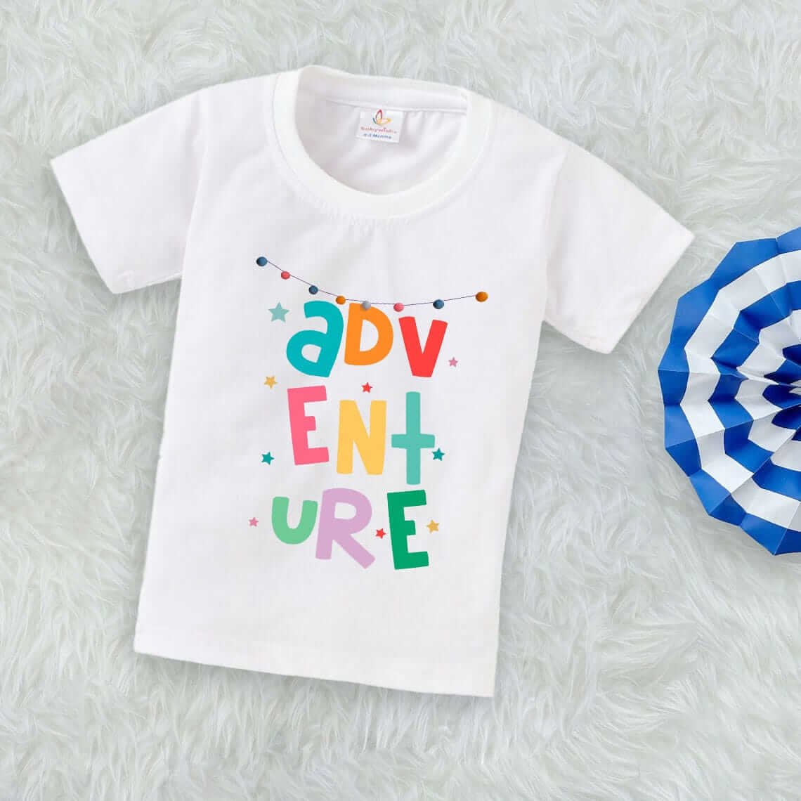 Printable Family T-shirt for Kids Clothes Unisex Newborn Topwear Outfit Cotton Tshirt Half Sleeve Round Neck Dress for Boy n Girl "Adventure Print"
