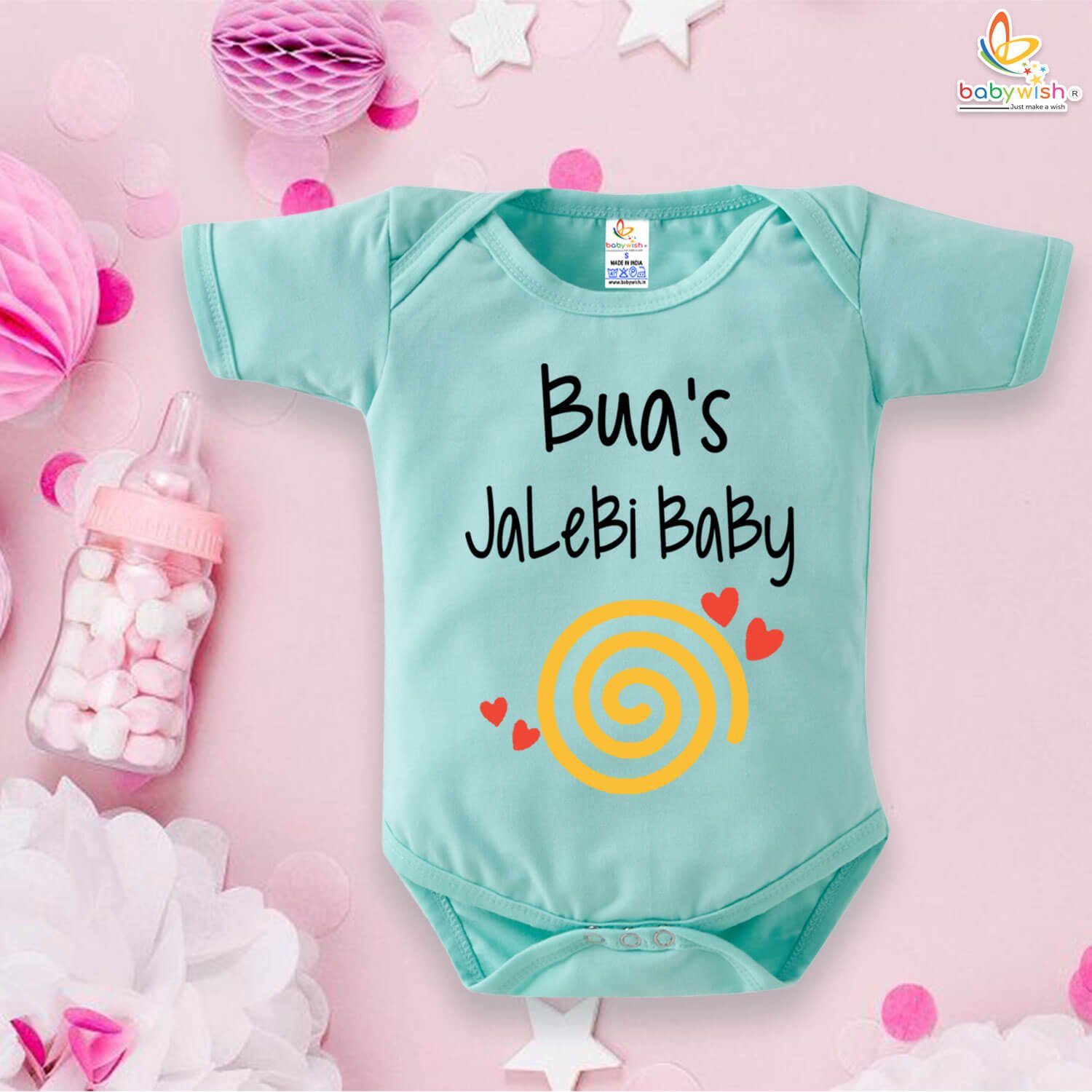 Baby Arrival Coming Home Onesie for Newborn | Soft Breathable Cotton First Outfit for Baby | Cute Bua Reveal Romper – Babywish