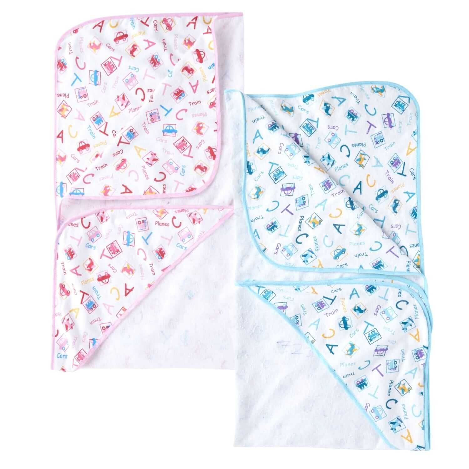Baby Flannel hooded towels for new born Alphabets Printed Bath Towel for Boys and Girls Infants kids towel