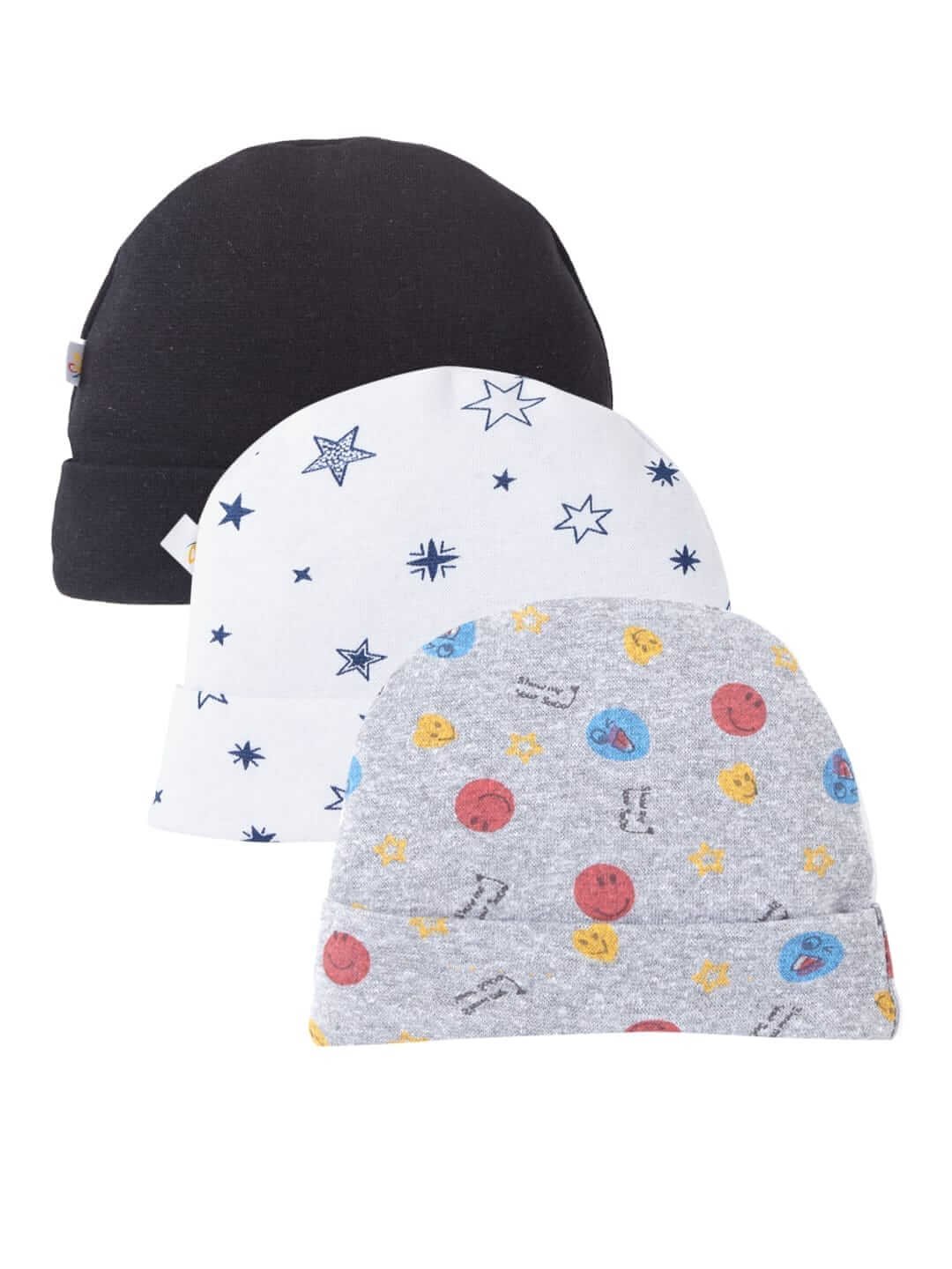 Baby caps for Newborn Fancy knitted Beanies Kids Multicolor Ear Bear Hat for Infants 0 - 6 Months baby