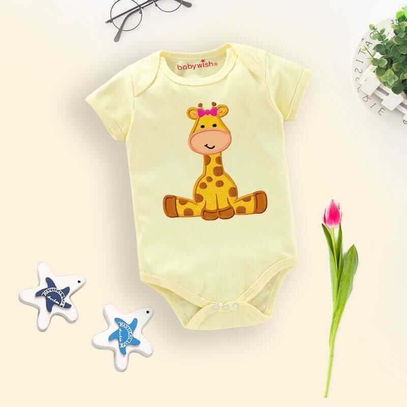 Baby Bodysuits Newborn Romper Set | Soft Cotton Unisex Half Sleeve Onesies for Infant Boys & Girls | Comfortable Daily Wear Baby Clothes Outfit