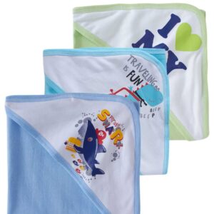 Baby Hooded Towels for Newborn – Combo Multicolor Bath Towels for Boys & Girls, Soft and Absorbent Infant & Kids Hooded Towels, Cozy Baby Bath Wraps