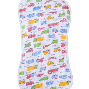 Cotton Baby Burp Cloth with Vehicle Print