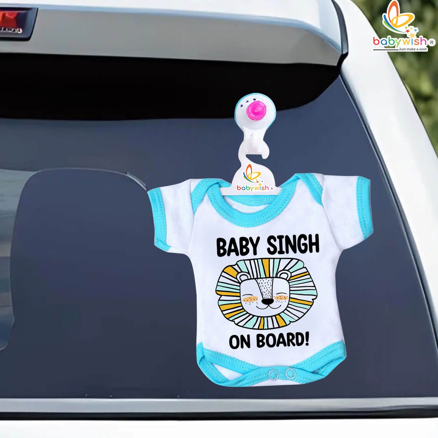 Baby On Board Car Accessory for Newborn Safety | Baby Travel Alert Hanging Sign for Car Rides & Family Trips – Babywish
