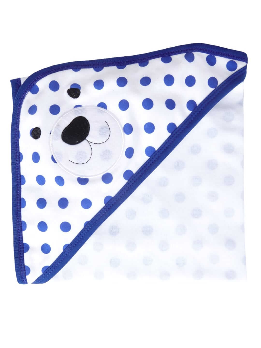 Baby Flannel Hooded Towels for Newborn – Soft Polka Dot Printed Bath Towel for Boys and Girls, Infant Hooded Bath Towel for Comfortable and Cozy Drying