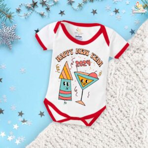 Cute My First New Year Bodysuit for Baby Boys & Girls – Rocket Print Soft Cotton Romper, Festive Holiday Outfit, Cozy Nightwear & Perfect Gift for Newborns, Infants & Toddlers | Babywish