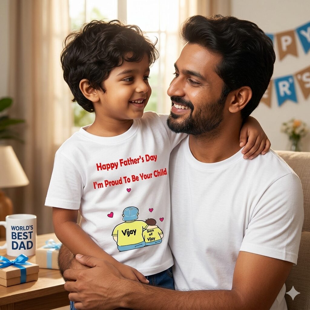 Father's Day Personalized Baby T-Shirt