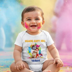 Happy Holi kids romper
