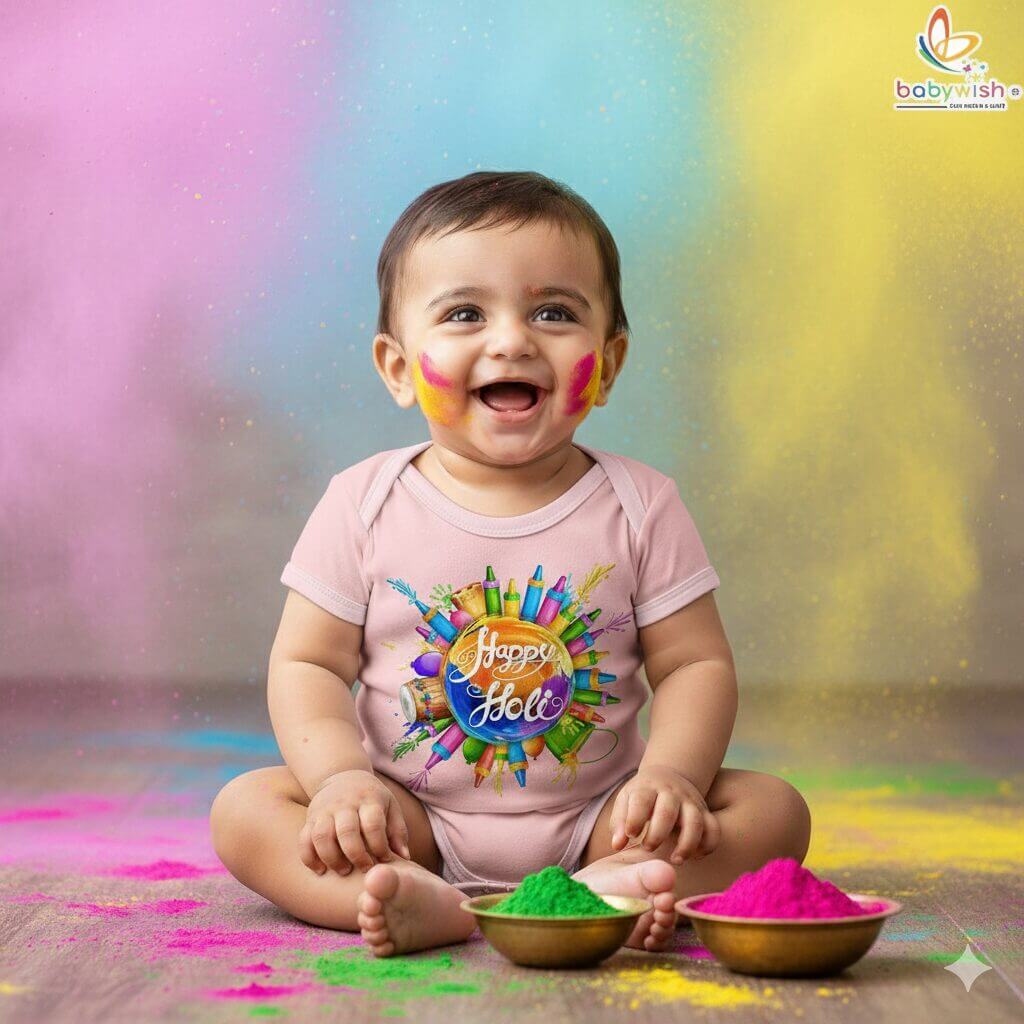 Kids Holi romper India