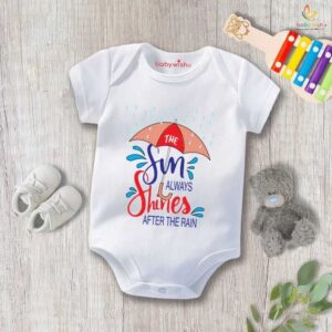 Baby Newborn Monsoon Bodysuits Romper Half Sleeve Envelope Neck Onesies Rainfall Outfit – Cute, Comfortable, Lightweight Baby Clothes 0-12 Months