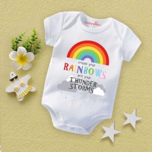 Baby Newborn Monsoon Bodysuits Romper Half Sleeve Envelope Neck Onesies Rainfall Outfit – Soft, Cozy & Stylish Baby Clothes for 0-12 Months