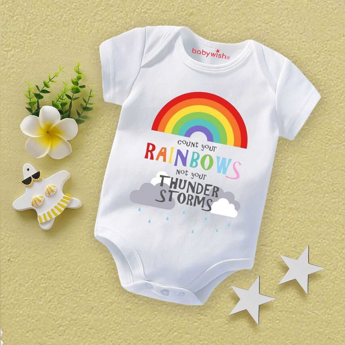 Baby Newborn Monsoon Bodysuits Romper Half Sleeve Envelope Neck Onesies Rainfall Outfit – Soft, Cozy & Stylish Baby Clothes for 0-12 Months