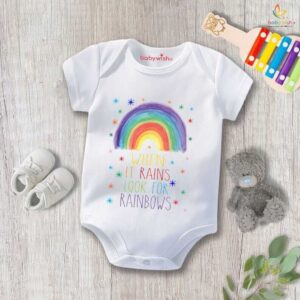 Baby Newborn Monsoon Bodysuits Romper Half Sleeve Envelope Neck Onesies Rainfall Outfit – Cute & Comfy Monsoon Wear for Newborns 0-12 Months