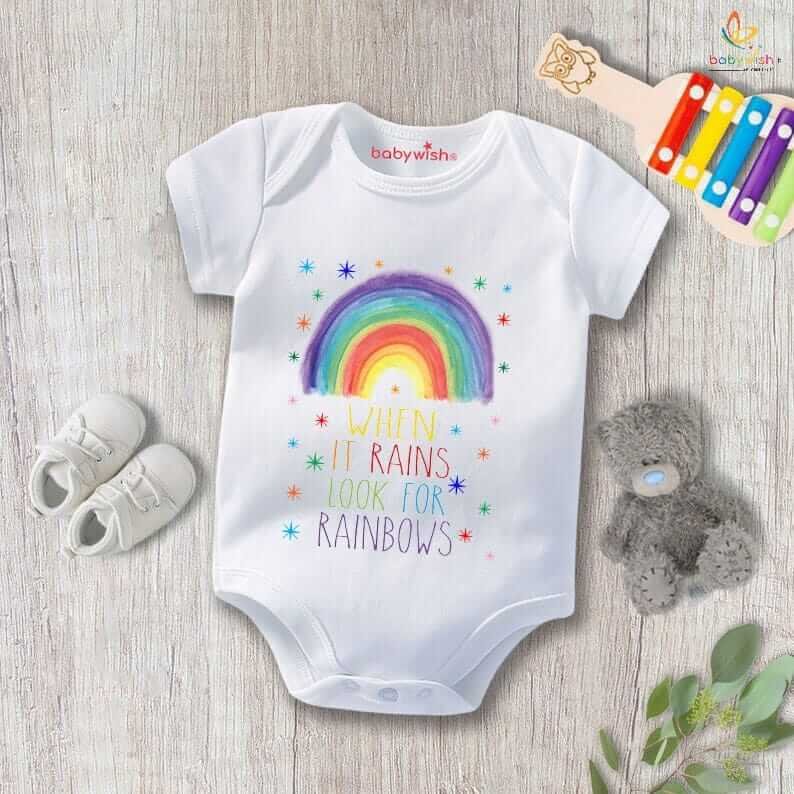 Baby Newborn Monsoon Bodysuits Romper Half Sleeve Envelope Neck Onesies Rainfall Outfit – Cute & Comfy Monsoon Wear for Newborns 0-12 Months