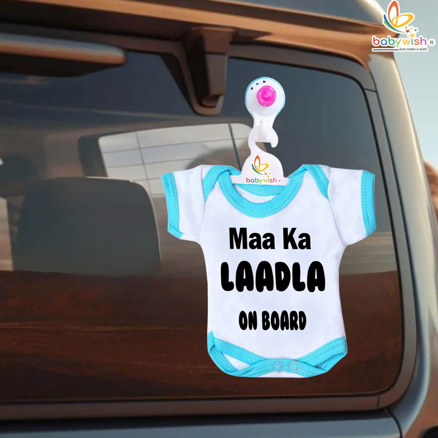 Baby On Board Cotton Romper for Babies – Car Accessories Inspired Safety Outfit for Newborn & Infants, Perfect for First Car Ride, Travel, Daily Use & Gifting – Babywish