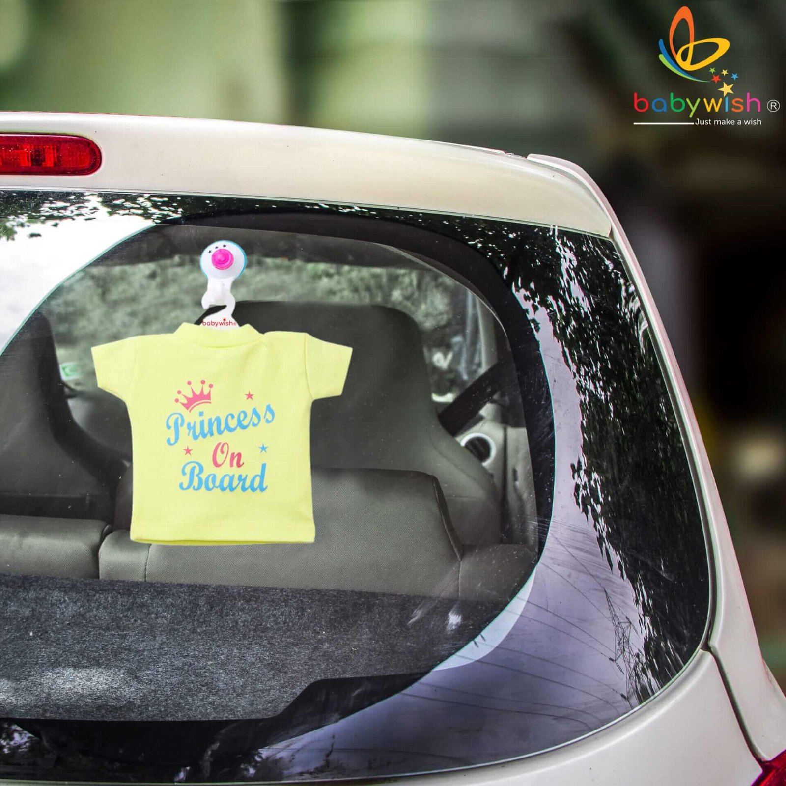 Baby on Board Car Decals Cloth – Safety Sign Board with Hanger & Vacuum Suction Cup, Easy-to-Install Baby Warning Sign for Cars, Keep Your Little One Safe on the Road