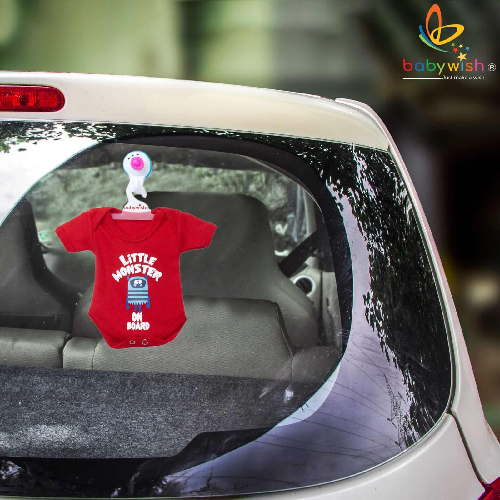 Baby on Board Car Decals Cloth – Safety Sign Board with Hanger & Vacuum Suction Cup, Easy to Install, Highly Visible Baby Warning Sign for Cars, Keep Your Little One Safe on the Road