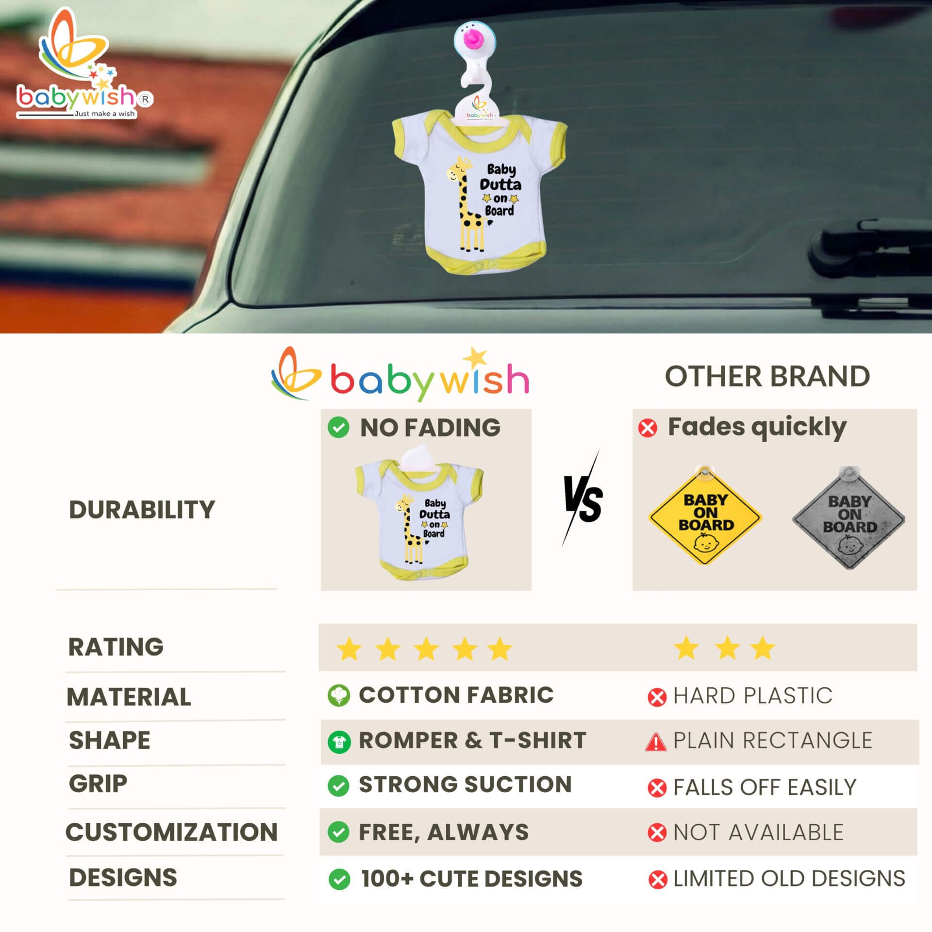baby on board in car