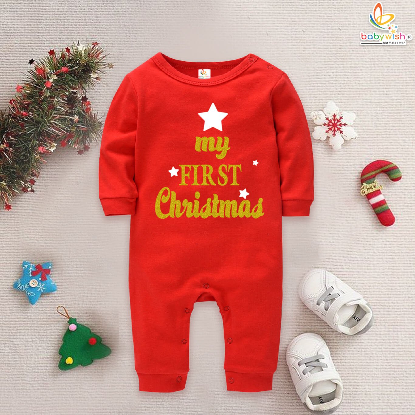 my first christmas romper