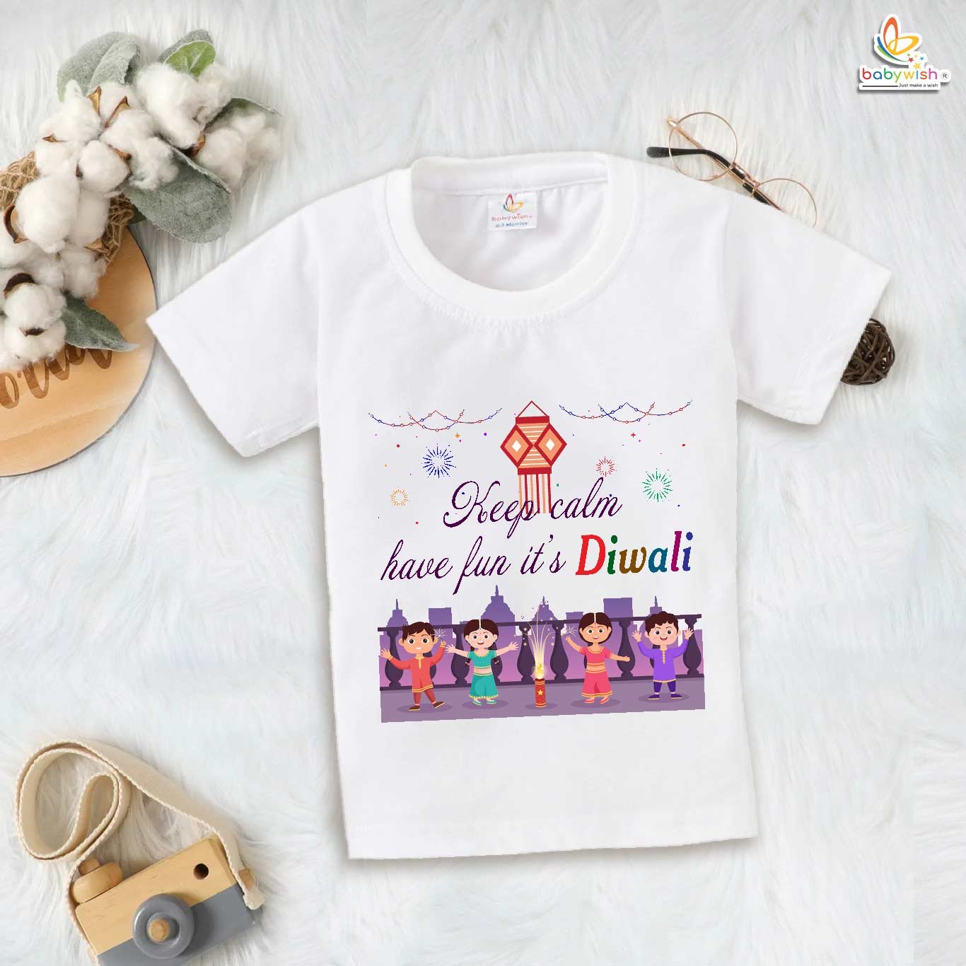Babywish Baby Diwali T-shirt My First Diwali Have Fun It's Diwali