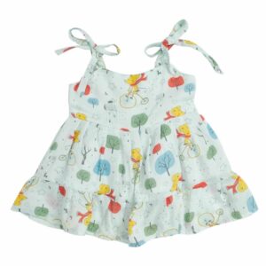 Sleeveless Frock Design